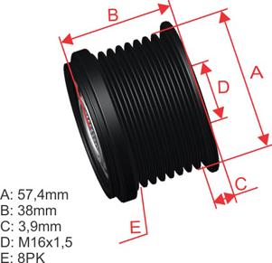 ZM ZM 96.000.65 - Poulie, alternateur cwaw.fr