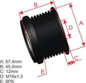 ZM ZM 96.000.66 - Poulie, alternateur cwaw.fr