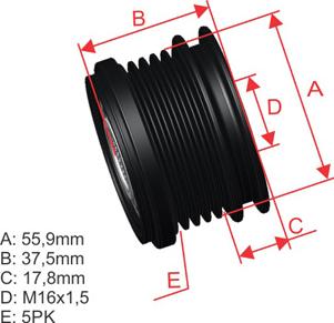 ZM ZM 96.000.68 - Poulie, alternateur cwaw.fr