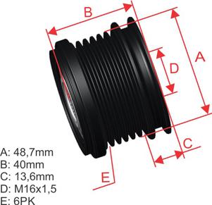 ZM ZM 96.000.67 - Poulie, alternateur cwaw.fr