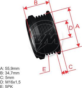 ZM ZM 96.000.04 - Poulie, alternateur cwaw.fr