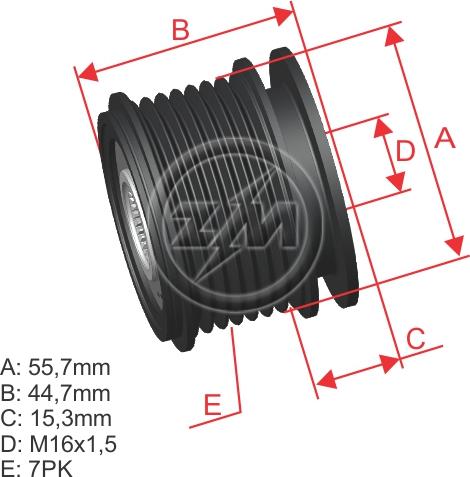 ZM ZM 96.000.05 - Poulie, alternateur cwaw.fr