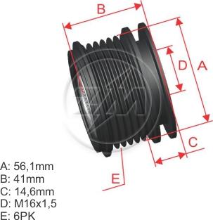 ZM ZM 96.000.07 - Poulie, alternateur cwaw.fr