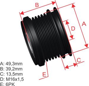 ZM ZM 96.000.76 - Poulie, alternateur cwaw.fr