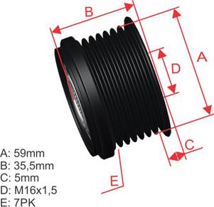 ZM ZM 96.000.72 - Poulie, alternateur cwaw.fr