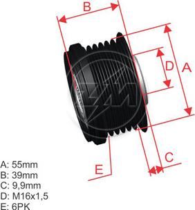 ZM ZM 96.012.07 - Poulie, alternateur cwaw.fr