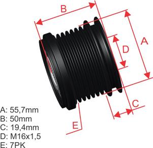 ZM ZM 96.012.30 - Poulie, alternateur cwaw.fr