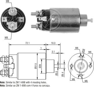 ZM ZM-5698 - Contacteur, démarreur cwaw.fr