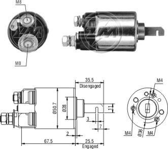 ZM ZM602 - Contacteur, démarreur cwaw.fr