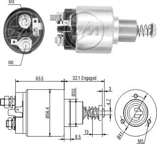 ZM ZM676 - Contacteur, démarreur cwaw.fr