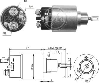 ZM ZM6973 - Contacteur, démarreur cwaw.fr