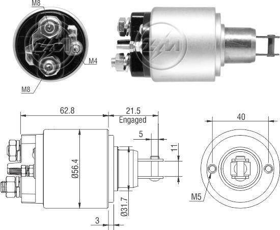 ZM ZM 1-579 - Contacteur, démarreur cwaw.fr