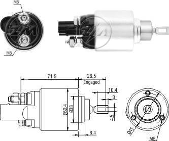 ZM ZM8381 - Contacteur, démarreur cwaw.fr