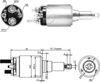 ZM ZM3639 - Contacteur, démarreur cwaw.fr