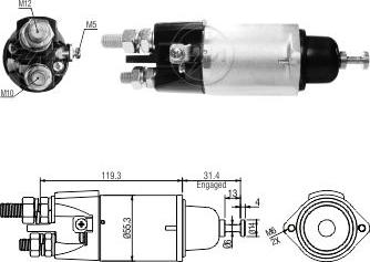 ZM ZM3898 - Contacteur, démarreur cwaw.fr