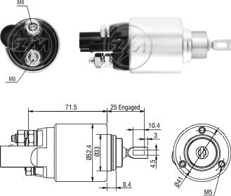 ZM ZM381 - Contacteur, démarreur cwaw.fr