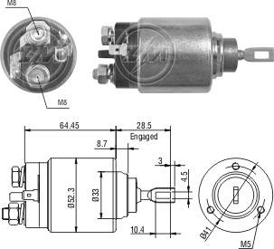 ZM ZM374 - Contacteur, démarreur cwaw.fr