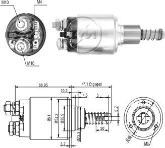 ZM ZM736 - Contacteur, démarreur cwaw.fr