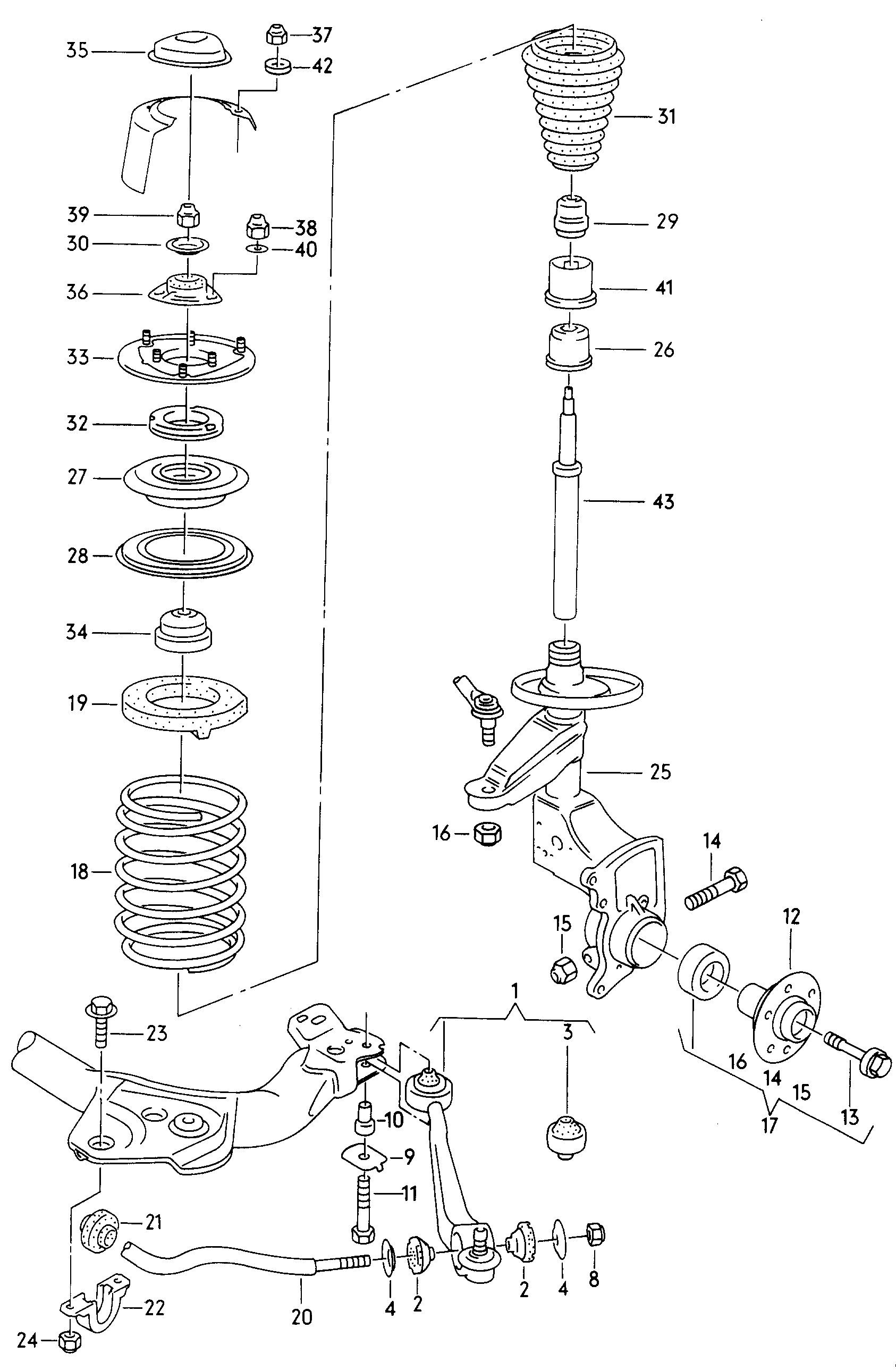 VW 4A0 412 131 - Butée élastique, suspension cwaw.fr