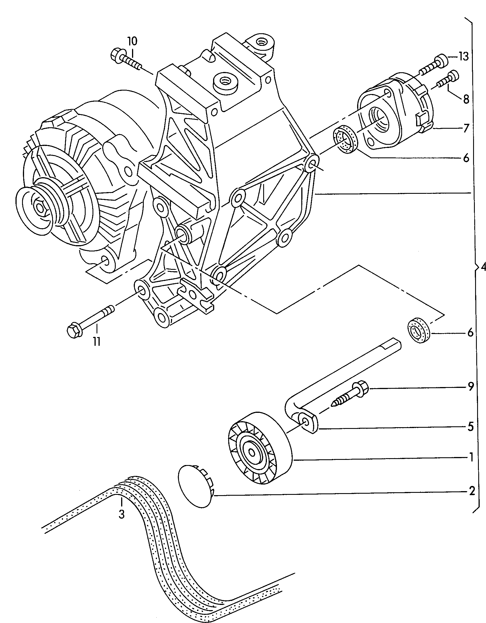 AUDI 028 903 137 AK - Courroie trapézoïdale à nervures cwaw.fr