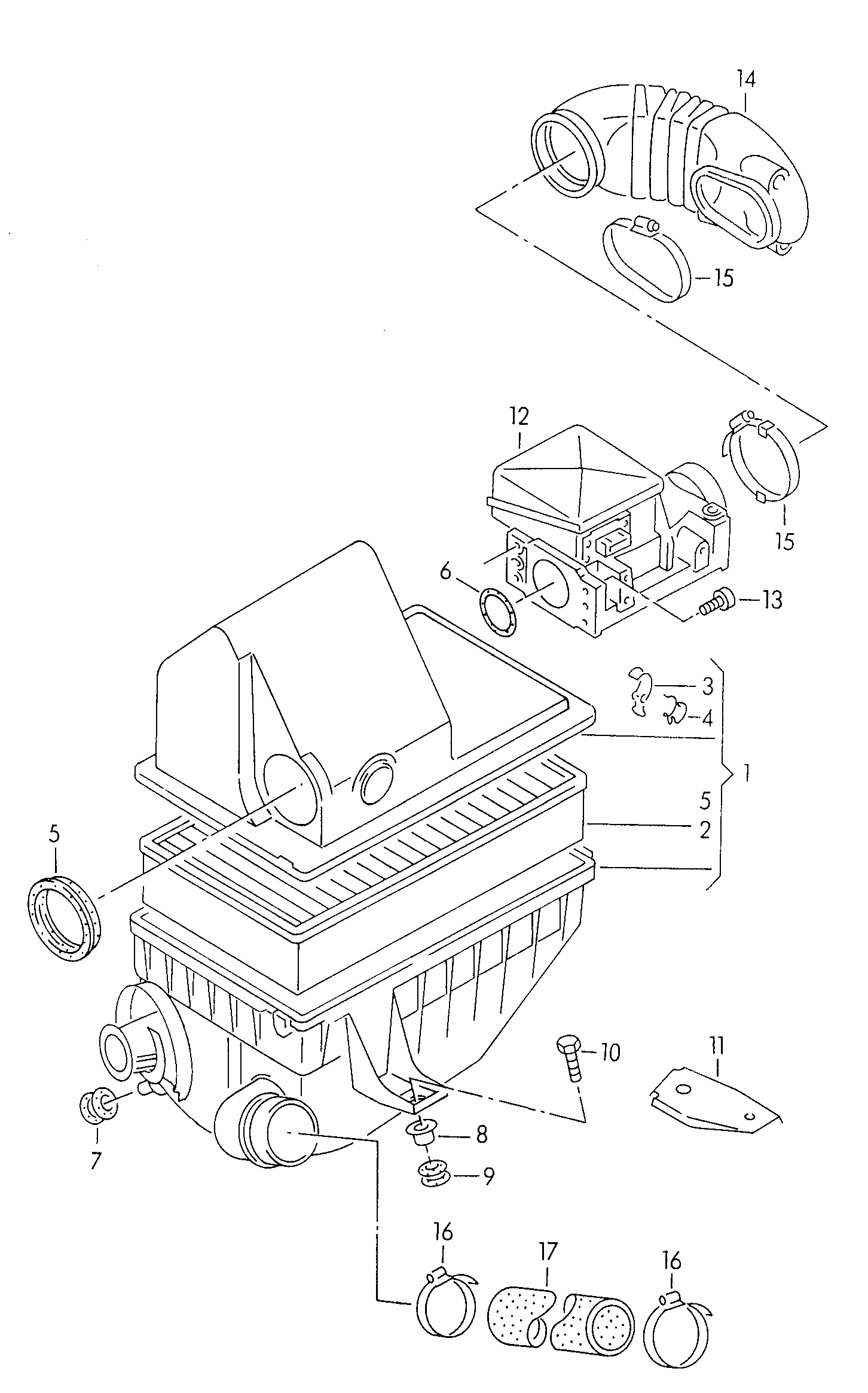 AUDI 050133837A - Filtre à air cwaw.fr