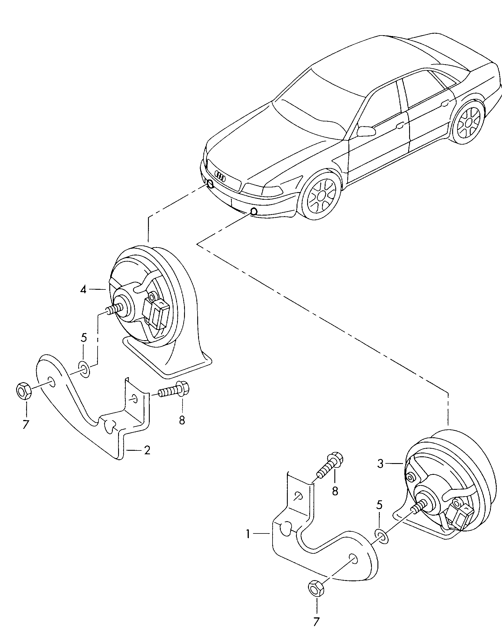 VW 4D0 951 223 A - Avertisseur sonore cwaw.fr