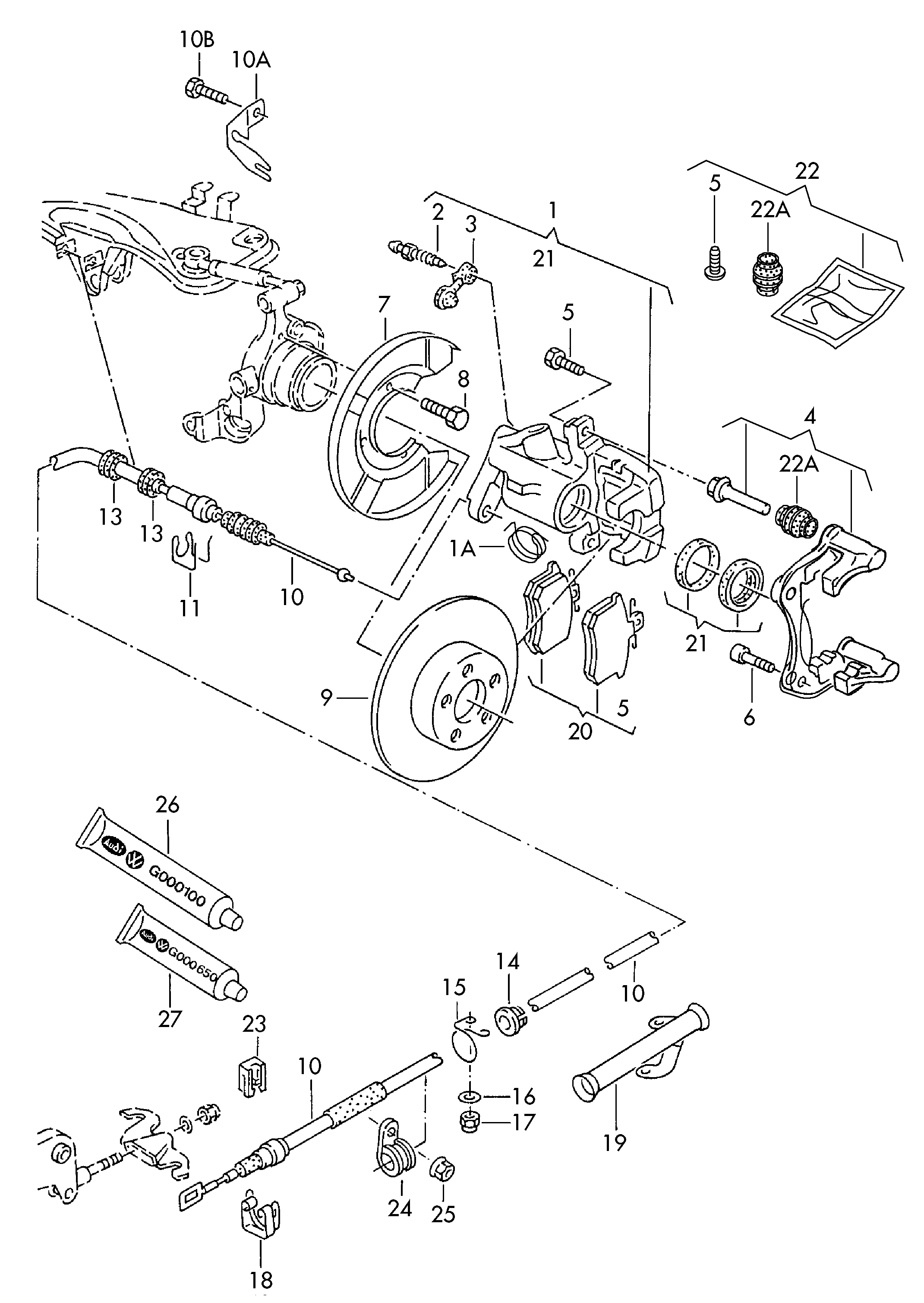 Seat 4D0 698 451 E - Kit de plaquettes de frein, frein à disque cwaw.fr