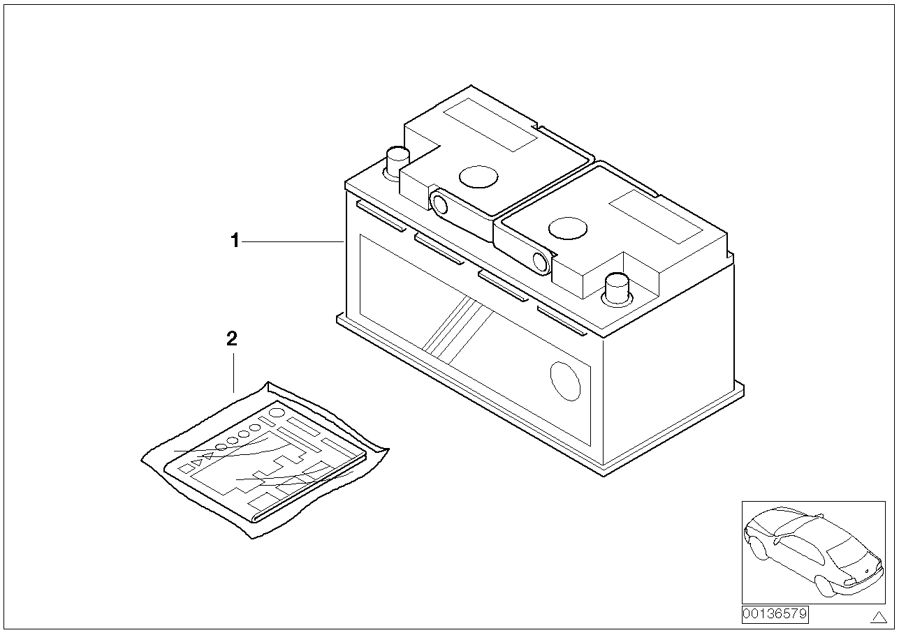 BMW 61217553952 - Batterie de démarrage cwaw.fr