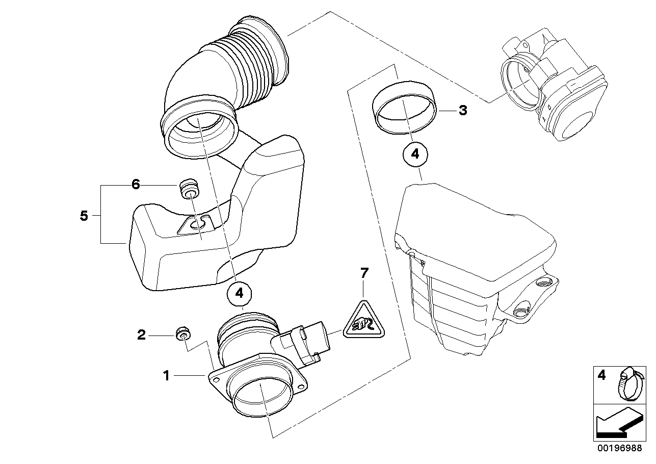 BMW 13 62 7 566 986 - Débitmètre de masse d'air cwaw.fr