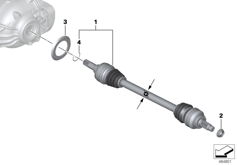 BMW 33208680351 - Arbre de transmission cwaw.fr