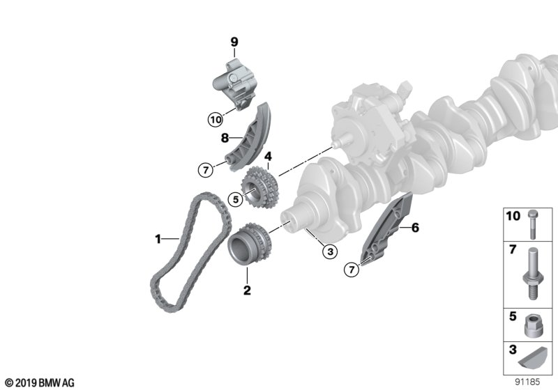 BMW 13 52 8 506 969 - Kit de distribution par chaîne cwaw.fr