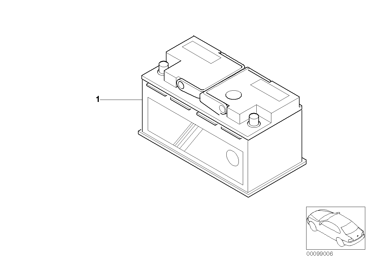 BMW 61218381741 - Batterie de démarrage cwaw.fr