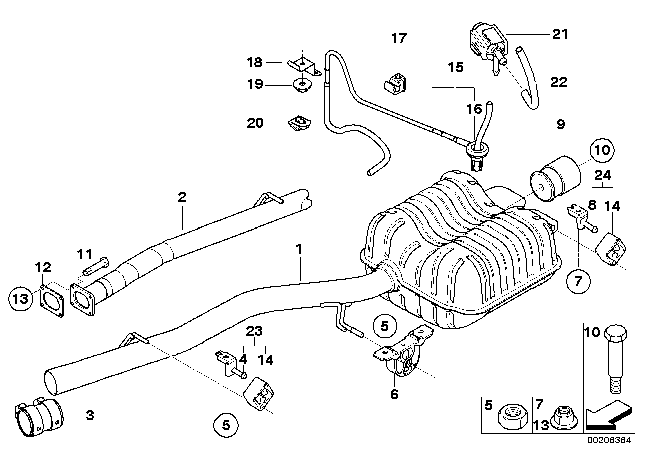 BMW 07119906650 - Vis, système d'échappement cwaw.fr