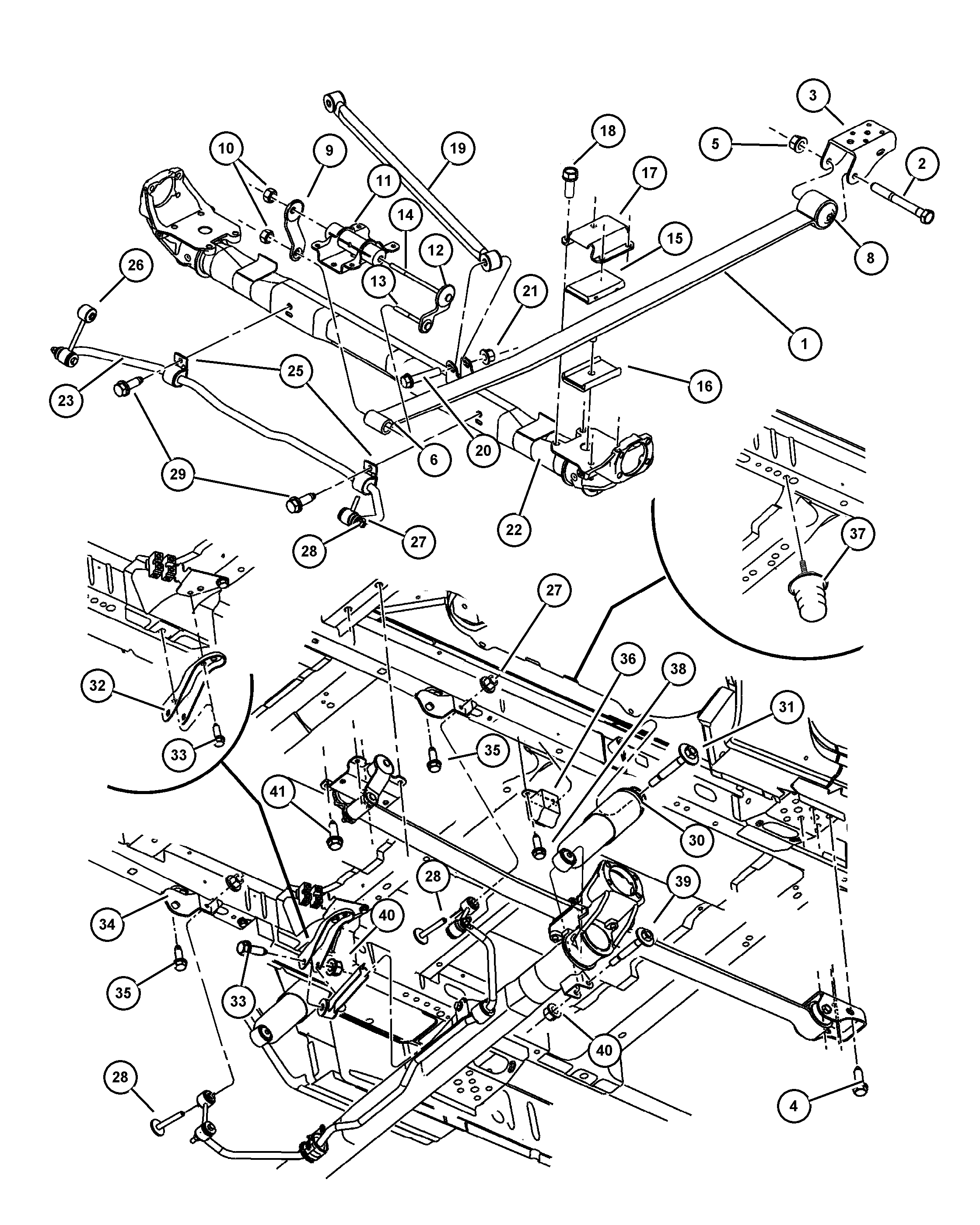 Jeep 4743 222AA - SHOCK ABSORBER SUSPENSION cwaw.fr