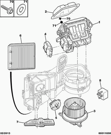 PEUGEOT 6447.Z4 - Filtre, air de l'habitacle cwaw.fr