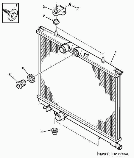 PEUGEOT 1330 N9 - Radiateur, refroidissement du moteur cwaw.fr