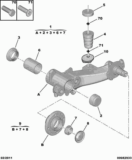 CITROËN 3748.43 - Kit de roulements de roue cwaw.fr