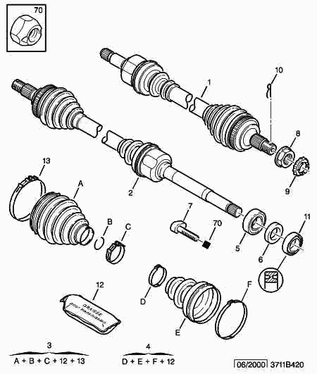 VW 3273.9Z - Jeu de joints, arbre de transmission cwaw.fr