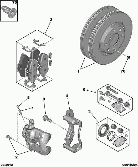 DS 4252 37 - Kit de plaquettes de frein, frein à disque cwaw.fr