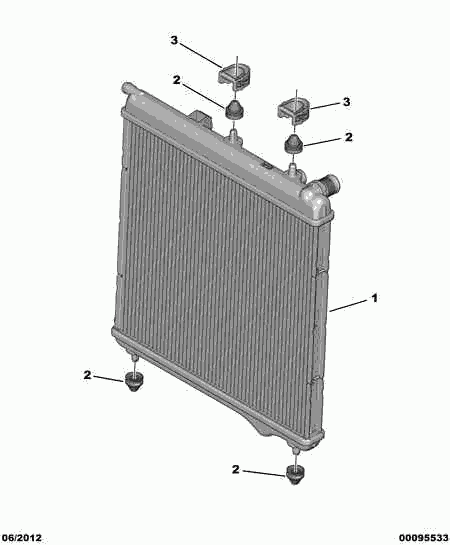 DS 1330 C2 - Radiateur, refroidissement du moteur cwaw.fr