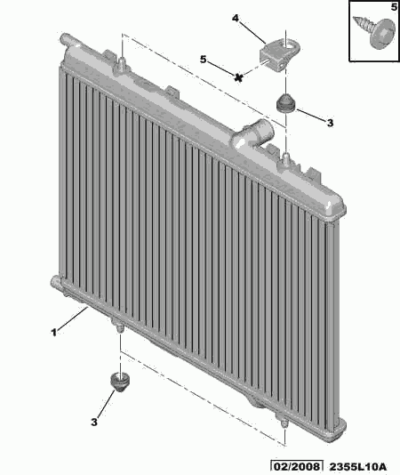 CITROËN 1330.F6 - Radiateur, refroidissement du moteur cwaw.fr