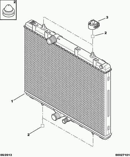 CITROËN 1330.T1 - Radiateur, refroidissement du moteur cwaw.fr