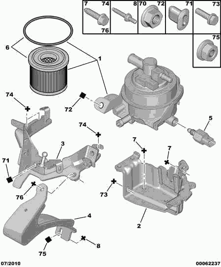 CITROËN/PEUGEOT 1906 90 - Filtre à carburant cwaw.fr