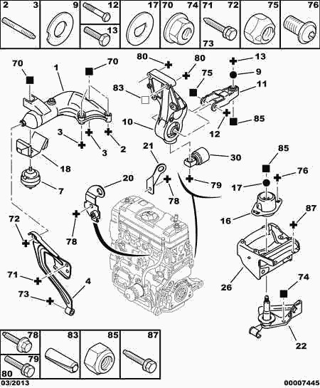 CITROËN 1844.72 - Support moteur cwaw.fr