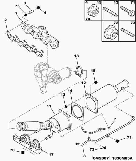 FIAT 1731 FR - Filtre à particules / à suie, échappement cwaw.fr