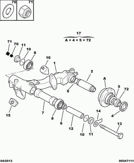 CITROËN/PEUGEOT 3748.29 - Kit de roulements de roue cwaw.fr