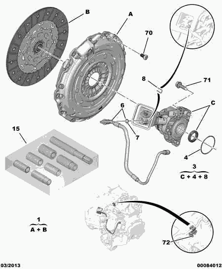 CITROËN 2041 A3 - Butée hydraulique, embrayage cwaw.fr