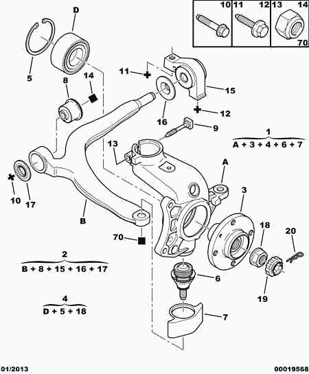 CITROËN 3523 84 - Suspension, bras de liaison cwaw.fr