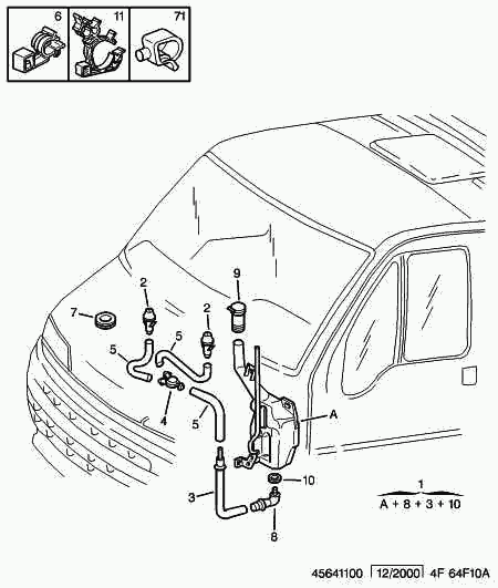 CITROËN 6434.74 - Pompe d'eau de nettoyage, nettoyage des vitres cwaw.fr