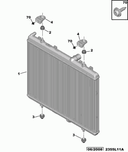 DS 1330 S8 - Radiateur, refroidissement du moteur cwaw.fr